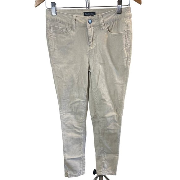 Needle and Cloth Tan Cream Skinny Ankle Corduroy Pants Sz 4P - Picture 1 of 7